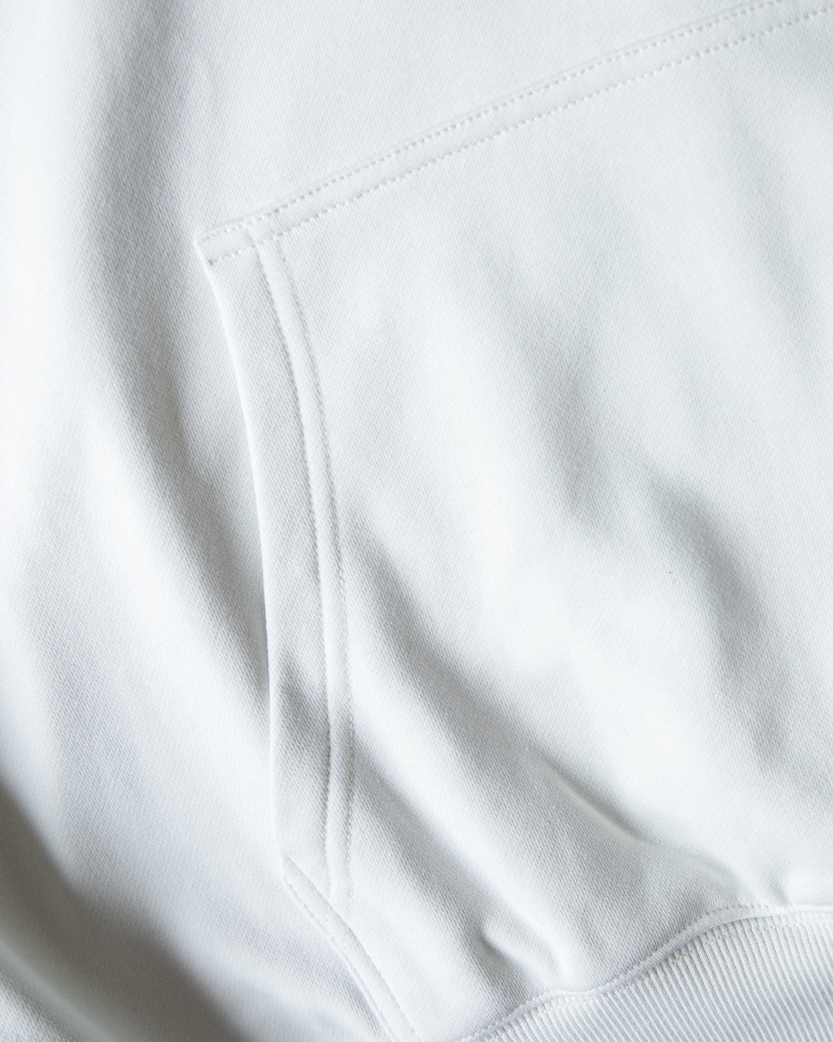 Alan Walker Faded Graffiti Hoodie off white pocket detail, stitched kangaroo pouch on brushed fleece