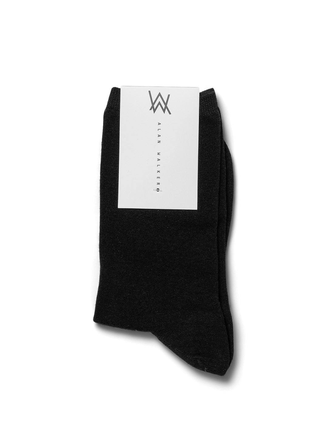 Alan Walker Drone Socks folded in the white AW paper band