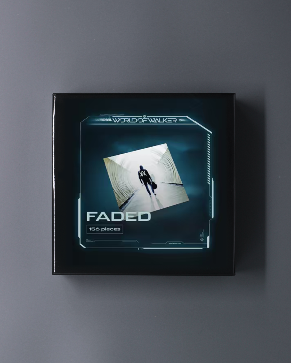 Alan Walker Faded Puzzle in its black World of Walker box, 156 piece jigsaw showing the blue Faded artwork